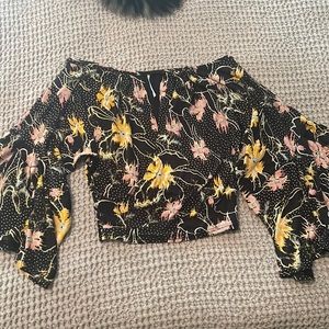 Free people blouse - flutter sleeves  size xs